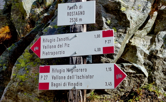 P27 Rifugio Migliorero – Passo di Rostagno – Rifugio Zanotti